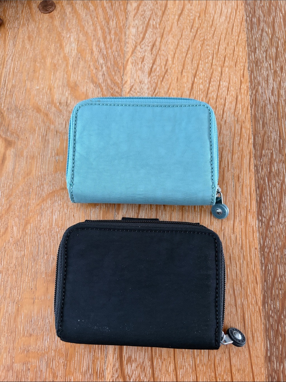 2 Kipling Compact Wallet - Teal and Black - Picture 2 of 4